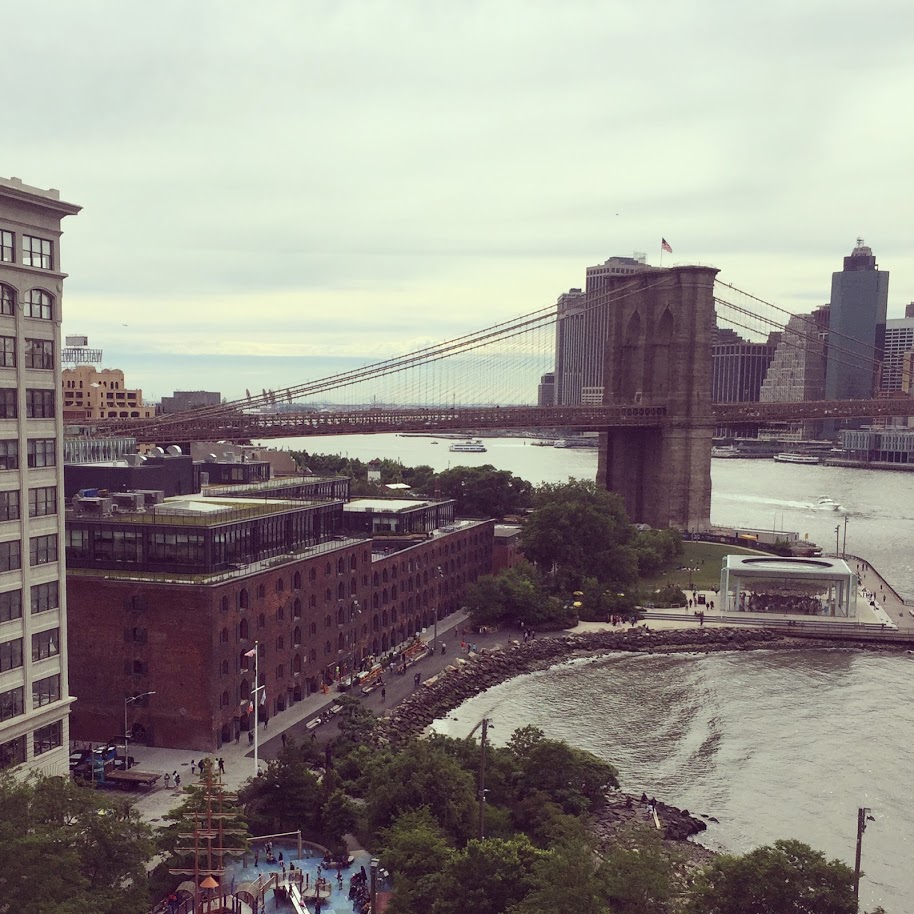 Photo of Brooklyn Bridge and waterfront